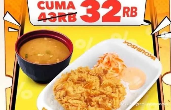 Promo Spesial Yoshinoya x Qpon, 4 Pilihan Menu Favorit Mulai Rp 32.000 Saja