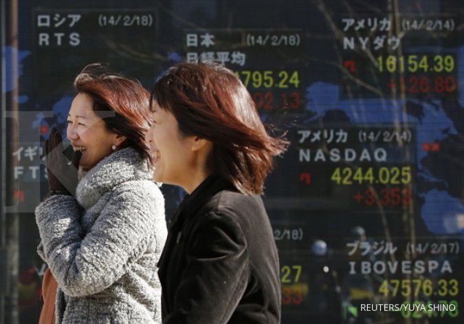 Ekonomi AS oke, bursa Jepang ditutup positif