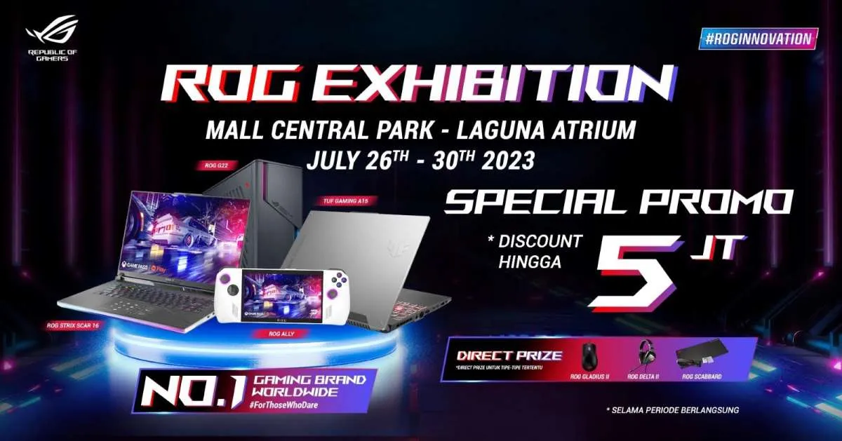 Rasakan Pengalaman Gaming Terbaik di ROG Exhibition dan Menangkan Hadiahnya