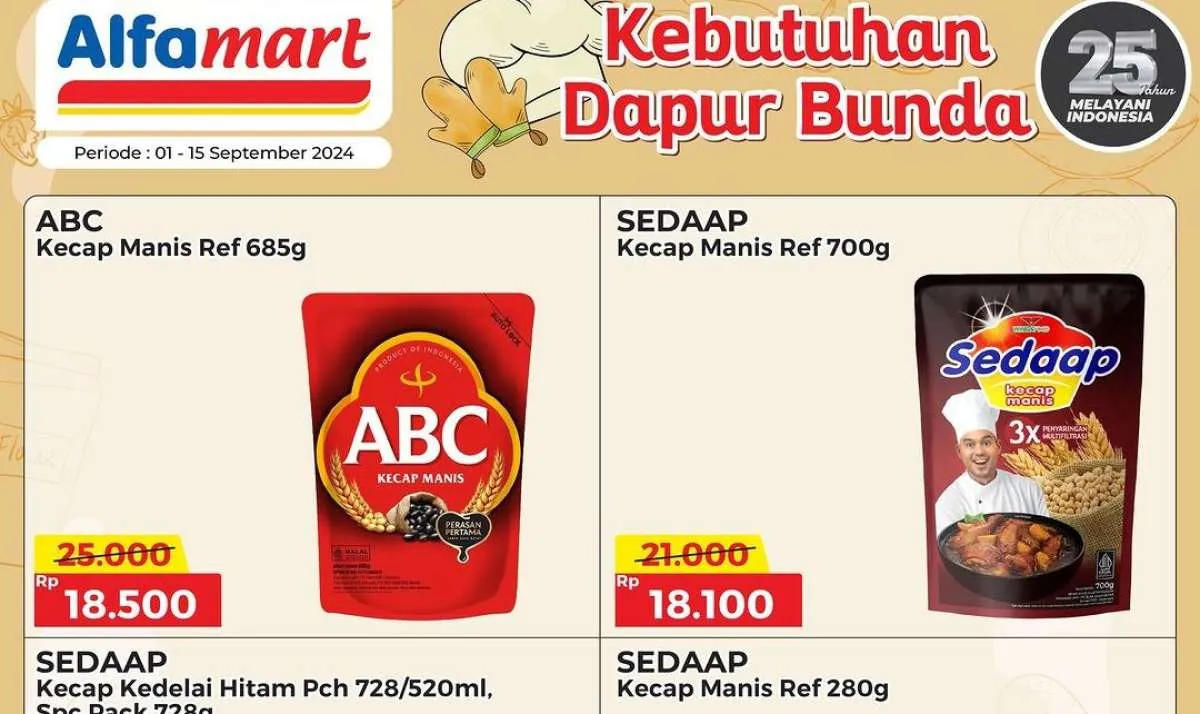 Promo Alfamart 1-15 September 2024, Beli Kecap Manis Margarine Harga Lebih Hemat