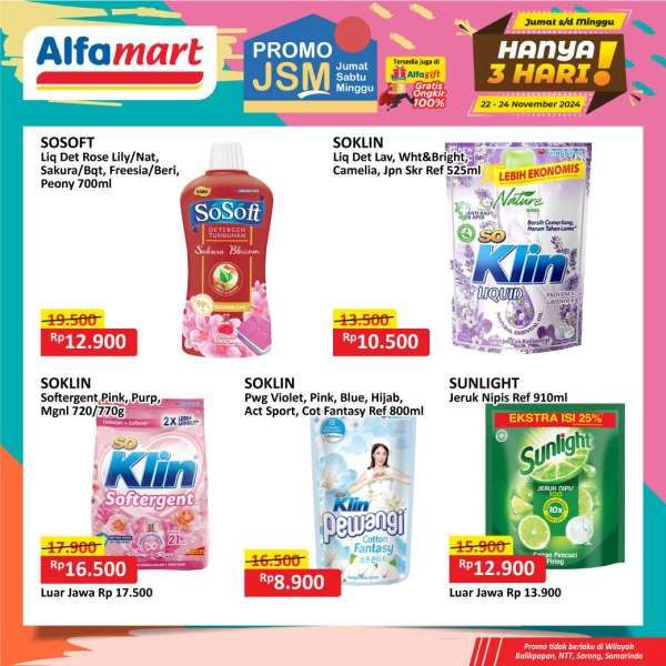 Promo JSM Alfamart Weekend 22-24 November 2024