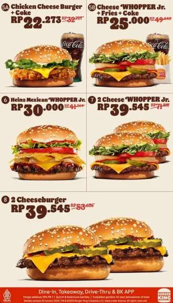 Burger King paket Kupon Januari 2024