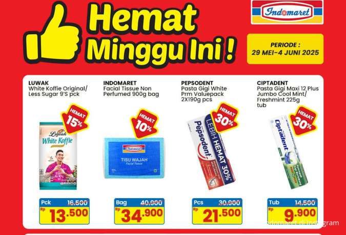 Promo Indomaret 4 Juni 2025, Pepsodent & Luwak White Koffie Hemat Akan Berakhir