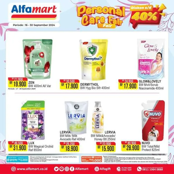 Promo Alfamart Personal Care Fair Periode 16-30 September 2024