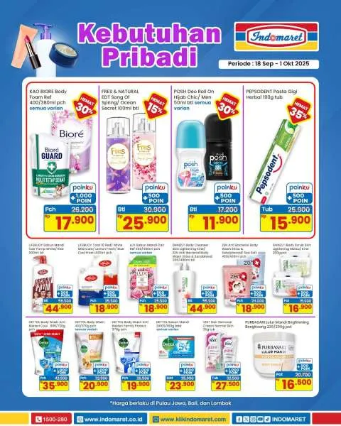 Promo Indomaret Super Hemat Periode 18 September-1 Oktober 2025