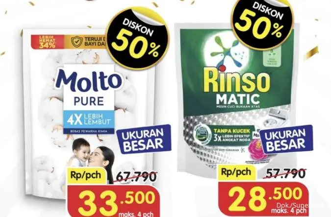 Promo 9.9 Superindo Periode 9 September 2025, Detergent-Body Care Serba Diskon 50%