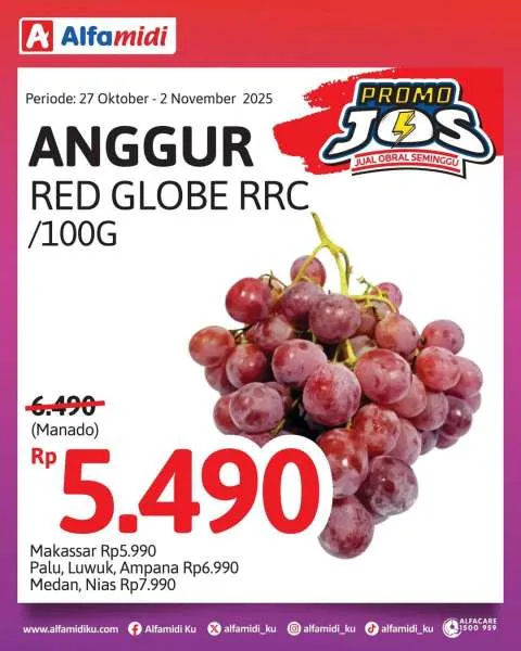 Promo JOS Alfamidi Periode 27 Oktober-2 November 2025