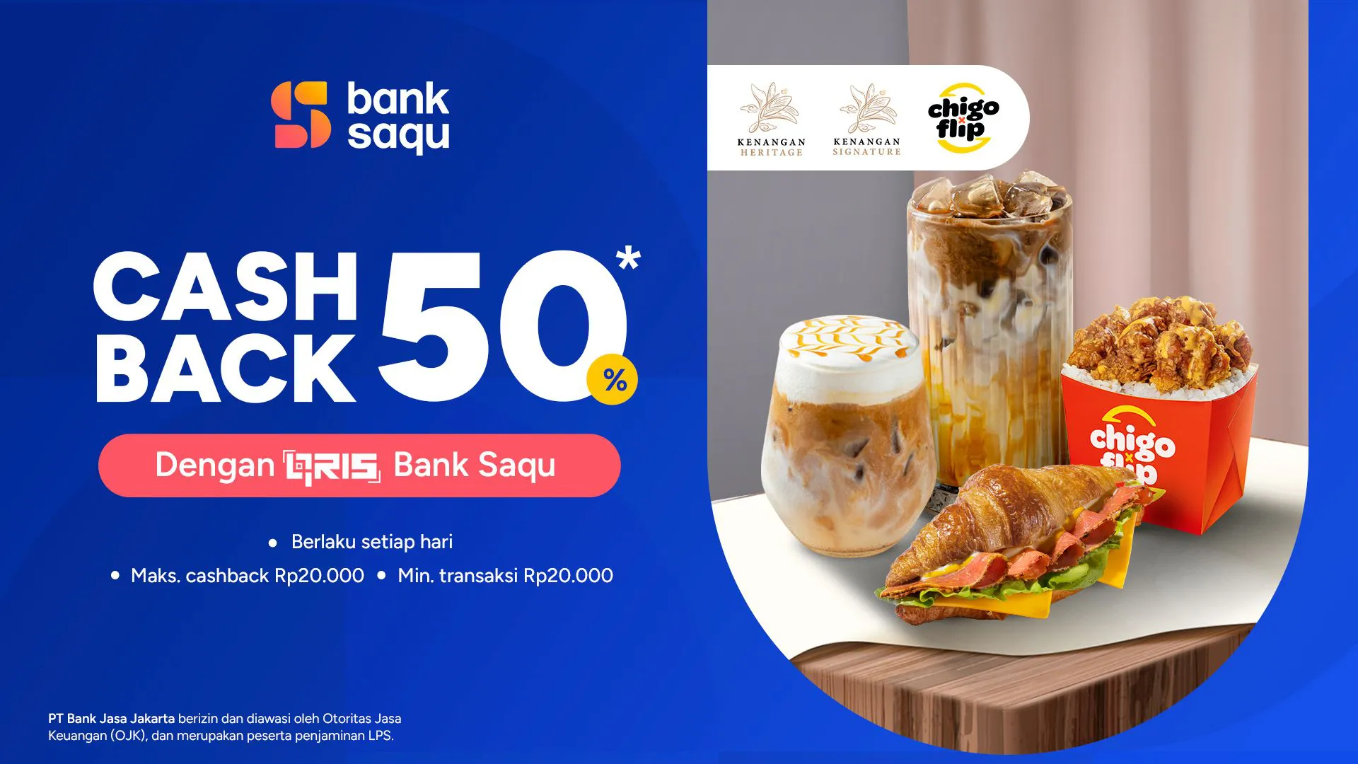 Promo Bank Saqu dengan Kenangan Signature, Kenangan Heritage, Chigo, dan Chigo x Flip