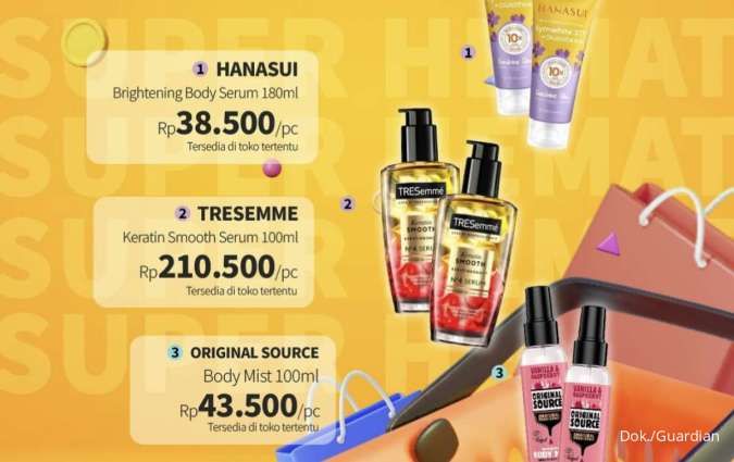 Promo Guardian 21 Agustus-3 September 2025, Tambah Rp 1.000 Dapat 2 Hair Serum