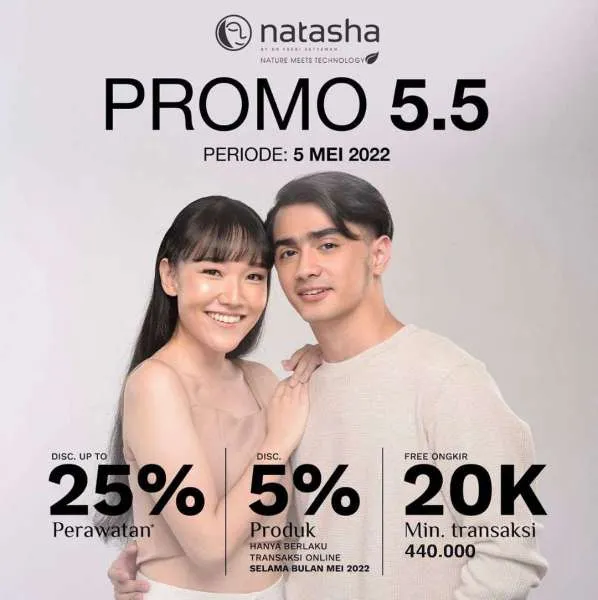 Promo Natasha 5.5 Diskon s/d 25%