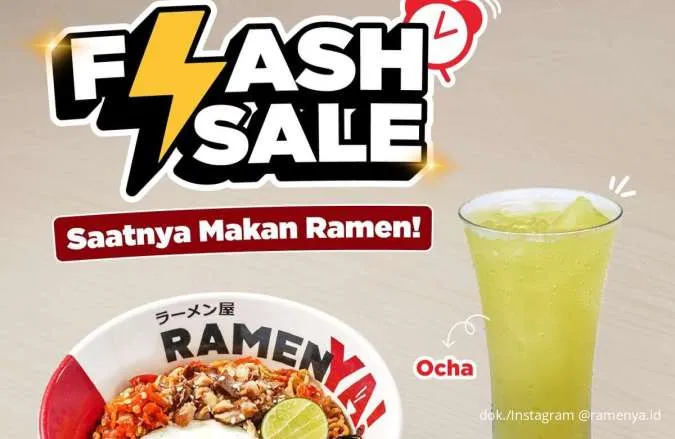 Promo Flash Sale RamenYa! sampai 31 Oktober, Paket Menu Hot Deals Diskon 35%