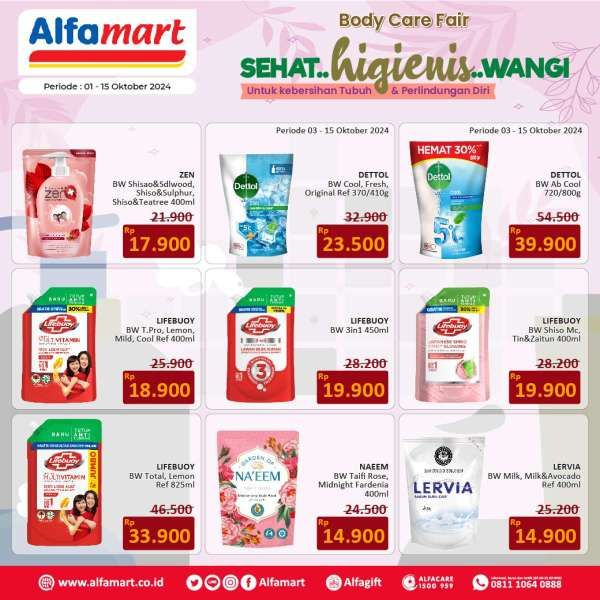 Promo Alfamart 1-15 Oktober 2024 Spesial Body Care Fair