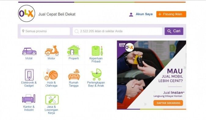 Ini tren pencarian mobil bekas di OLX jelang lebaran