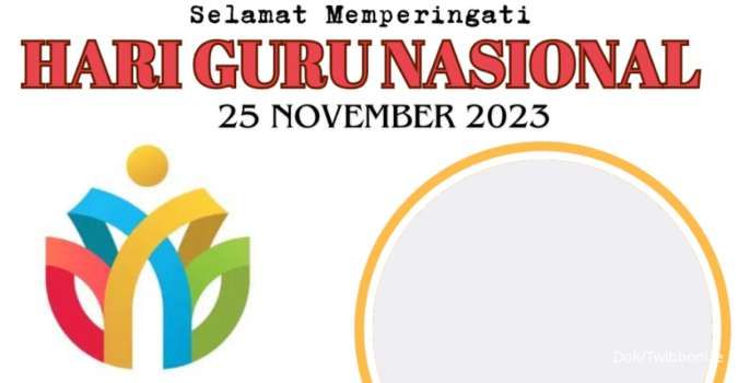 Kumpulan Twibbon Hari Guru Kemenag 2023, Guru Pembelajar Bahagia Mengajar 