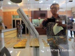 Harga komoditas turun, saham ANTM ikut terjungkal