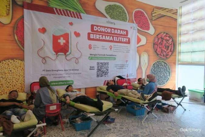 Elitery Gandeng PMI Jakarta Gelar Donor Darah Perdana 