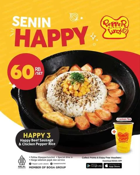 Promo Pepper Lunch Senin Happy 3 September 2025