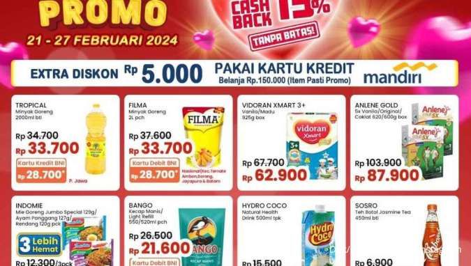 Promo JSM Indomaret Beli 3 Lebih Hemat dan Ekstra Diskon Rp 5.000, Promo Hari Minggu