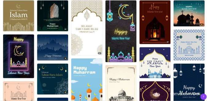 Membuat Ucapan Selamat Tahun Baru Islam 1 Muharram 2022 Canva, Gunakan Kata Kunci Ini