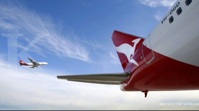 Penerbangan internasional terbangkan laba Qantas