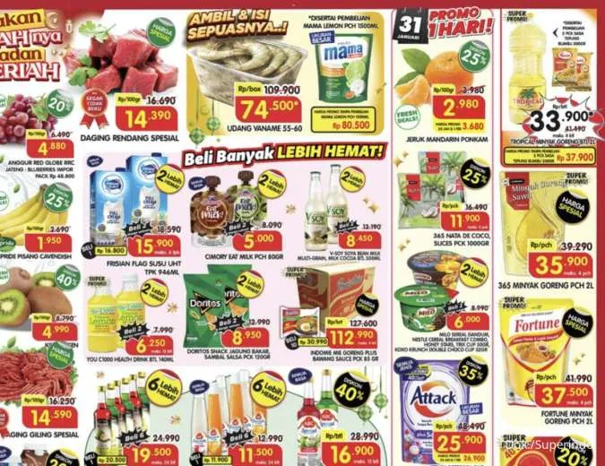 Promo Superindo Hari Ini 30 Januari-1 Februari 2026, Durian Monthong Harga Spesial