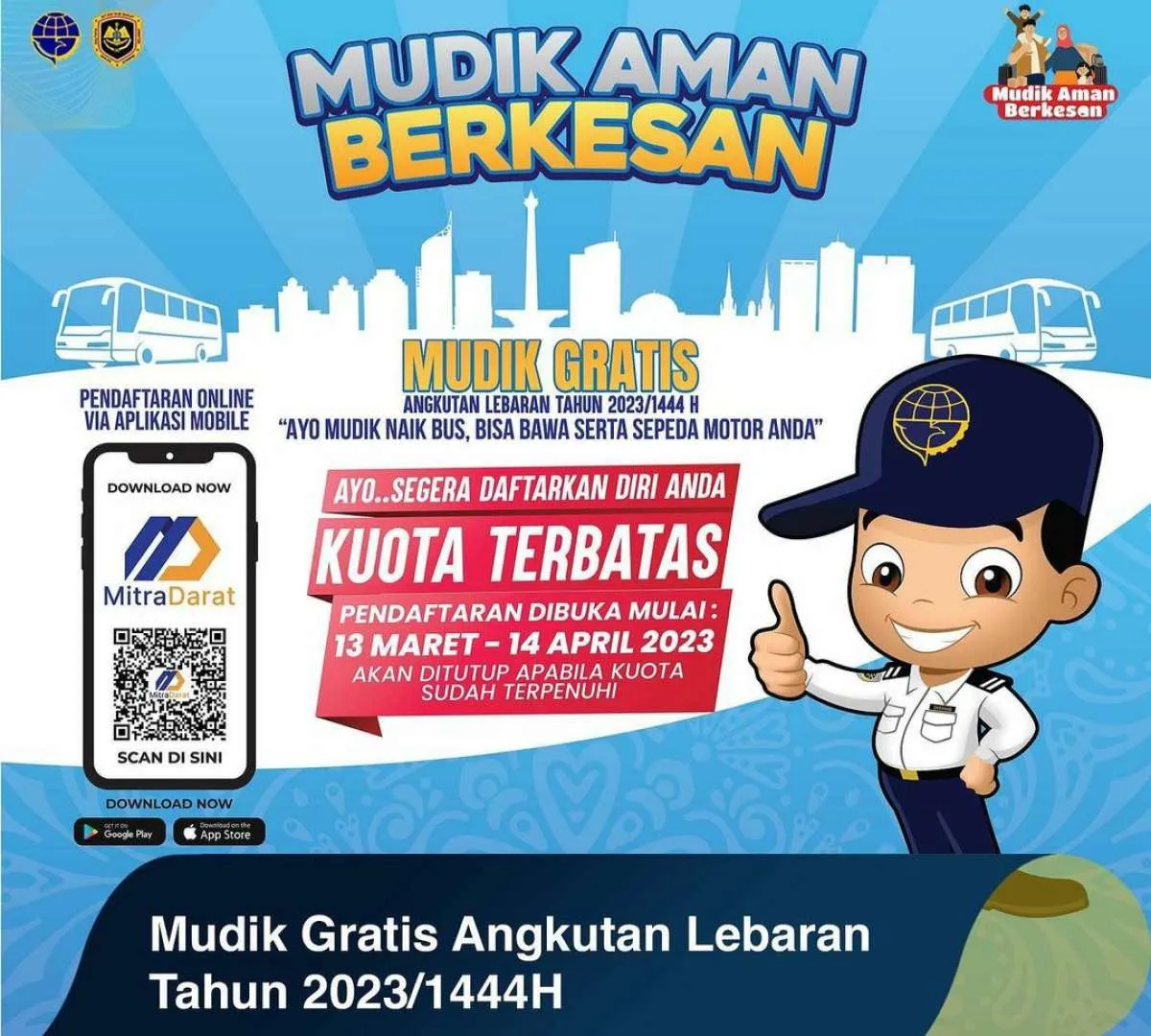 Tekan Pengguna Sepeda Motor, Kemenhub Sediakan 585 Bus untuk Mudik Gratis 2023