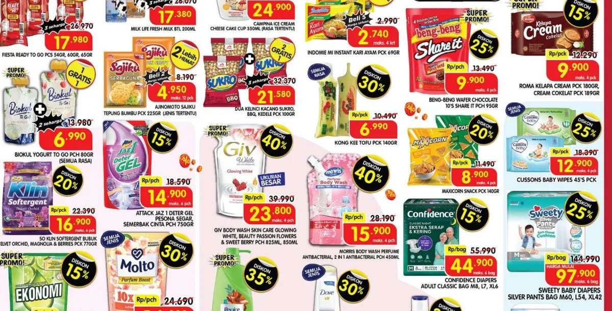 Promo Superindo Weekday 13-16 November 2023, Ada Beli 1 Gratis 1 dan Beli 2 Gratis 1