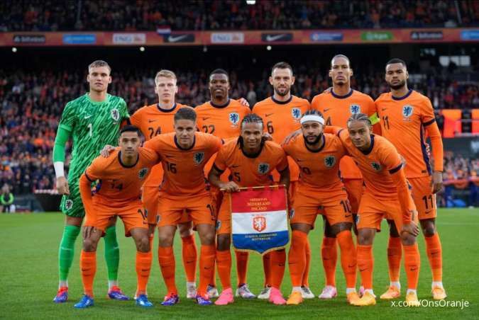 Jadwal Timnas Belanda dan Skuad Pemain di Euro 2024