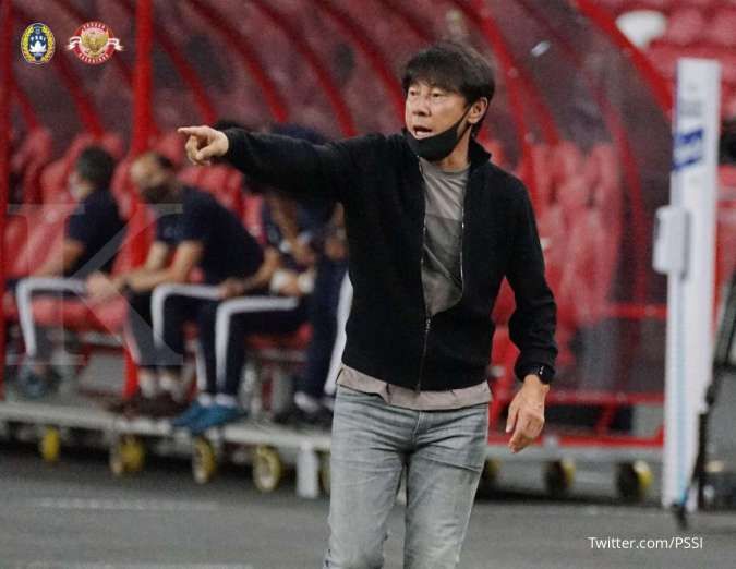 Shin Tae-Yong Memompa Semangat Pemain Indonesia menghadapi FInal Piala AFF