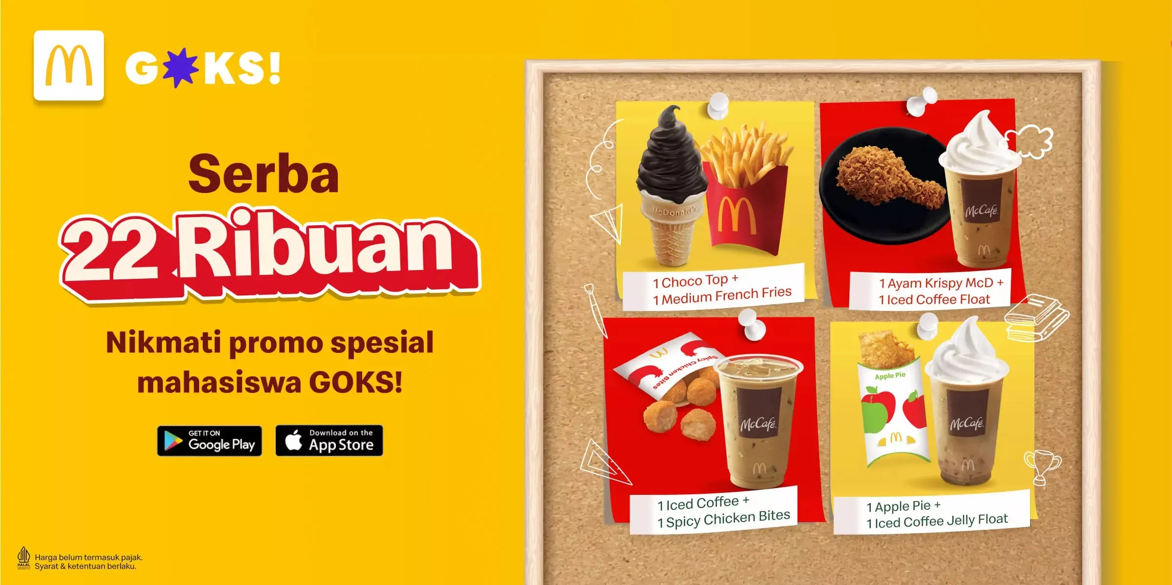 Promo GOKS x McD serba 22 ribuan
