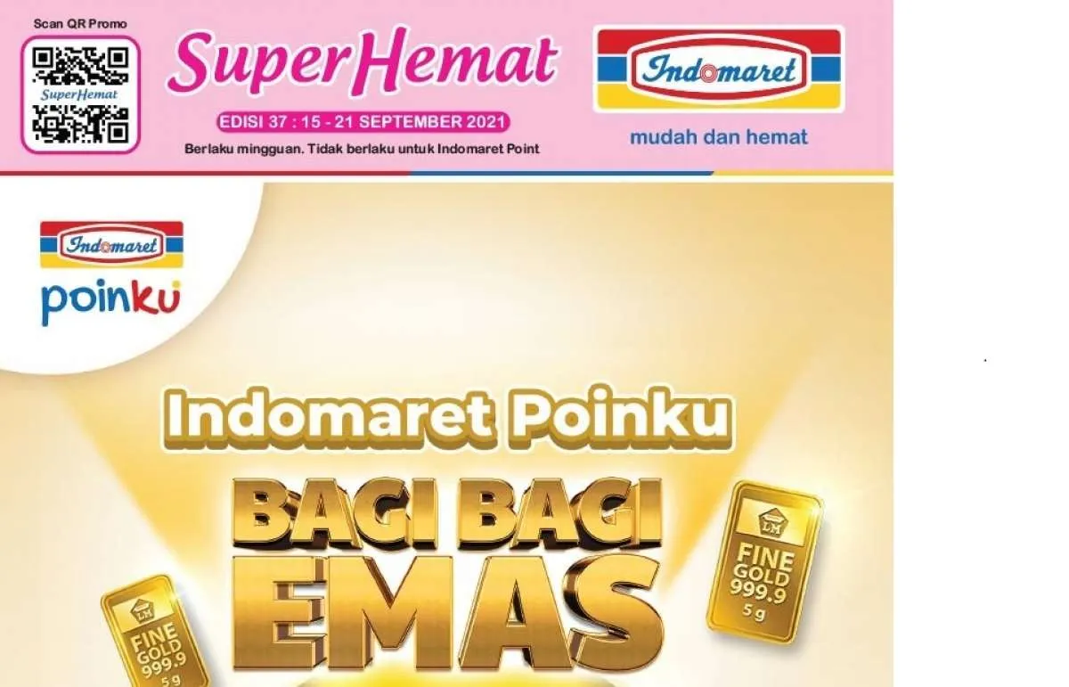 Promo Indomaret weekday 20 September 2021, diskonan awal pekan!