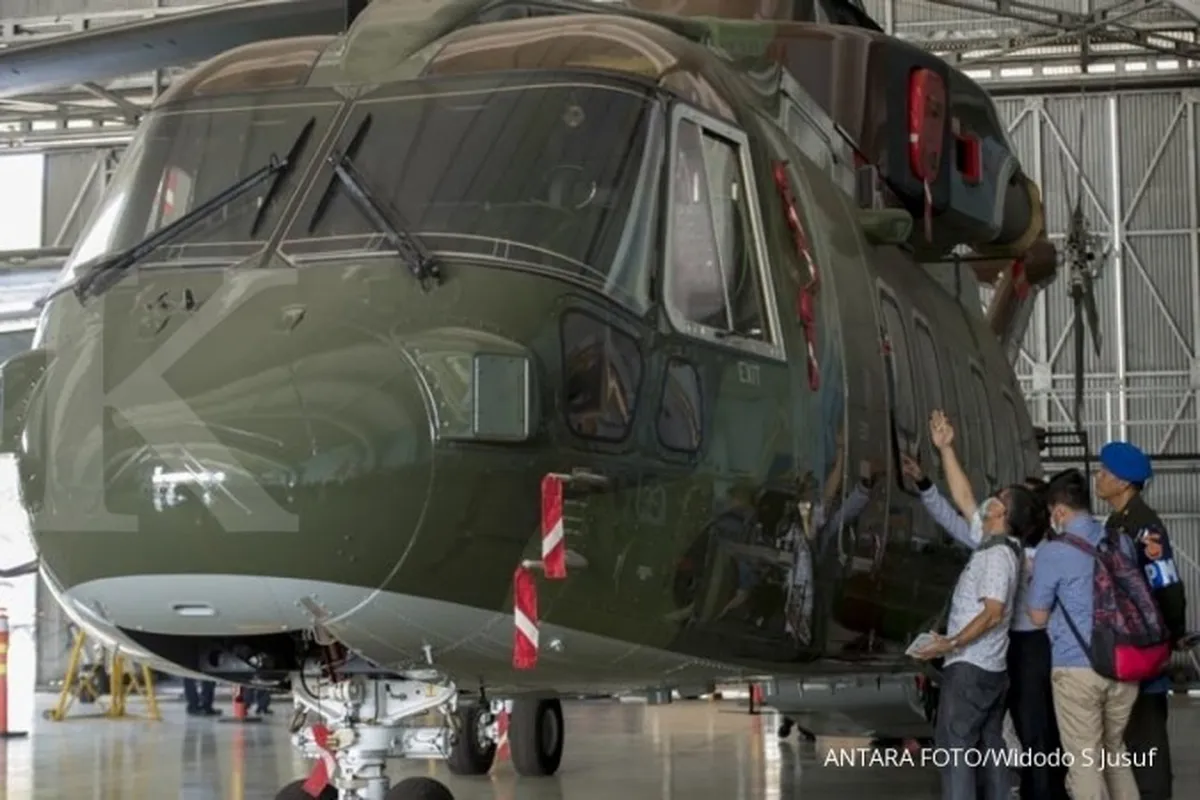 KPK periksaan fisik helikopter AW-101 