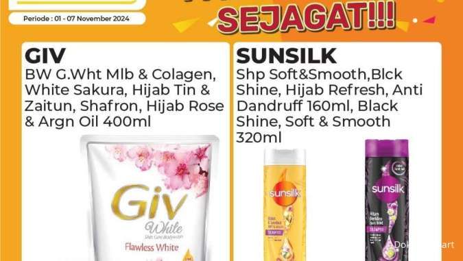 Promo Alfamart Paling Murah Sejagat 1-7 November 2024, Sampo Diskon sampai Rp 16.000