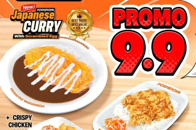 Hari Terakhir Promo Yoshinoya 9.9, Paket Japanese Curry Mulai Rp 99.000 Saja