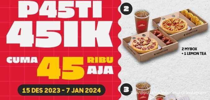Promo Pizza Hut Delivery Rp 45.000-an Mulai 15 Desember 2023, 4 Pilihan Makan Lezat