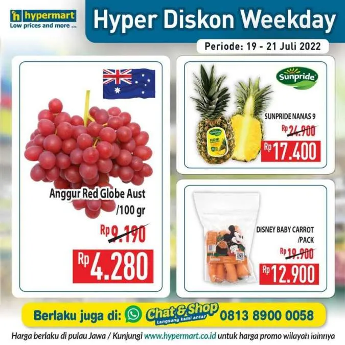 Promo Hypermart Hyper Diskon Weekday Periode 19-21 Juli 2022