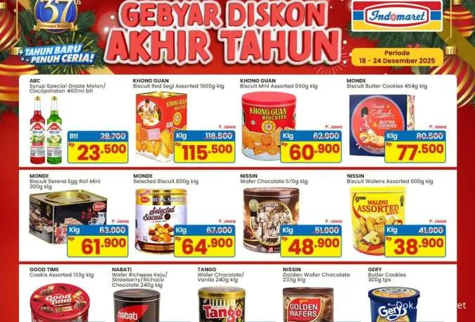 Promo Akhir Tahun Indomaret 18-24 Desember 2025, Aneka Biskuit Kaleng Harga Spesial