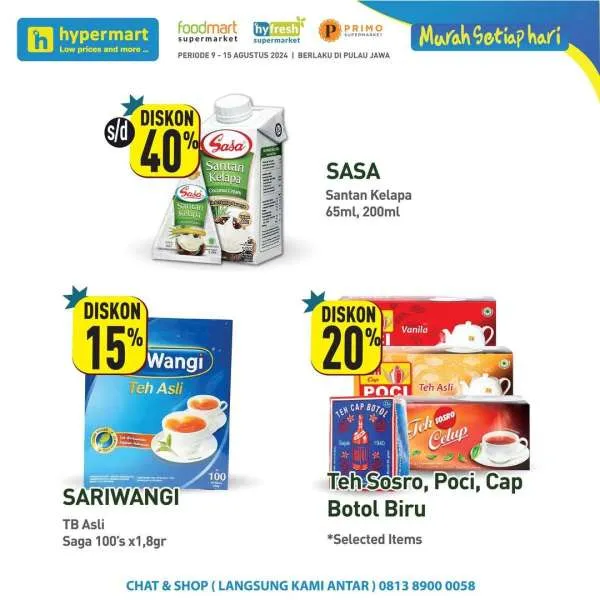 Promo JSM Hypermart Hyper Diskon Weekend Periode 9-12 Agustus 2024