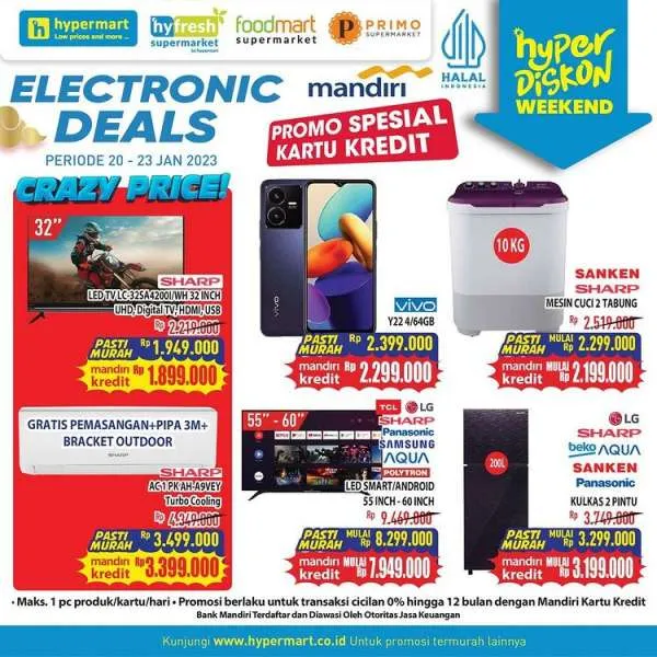 Harga Promo JSM Hypermart Hyper Diskon Weekend 20-23 Januari 2023