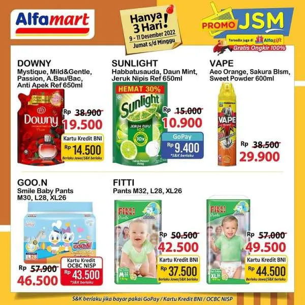 Katalog Harga Promo JSM Alfamart 9-11 Desember 2022