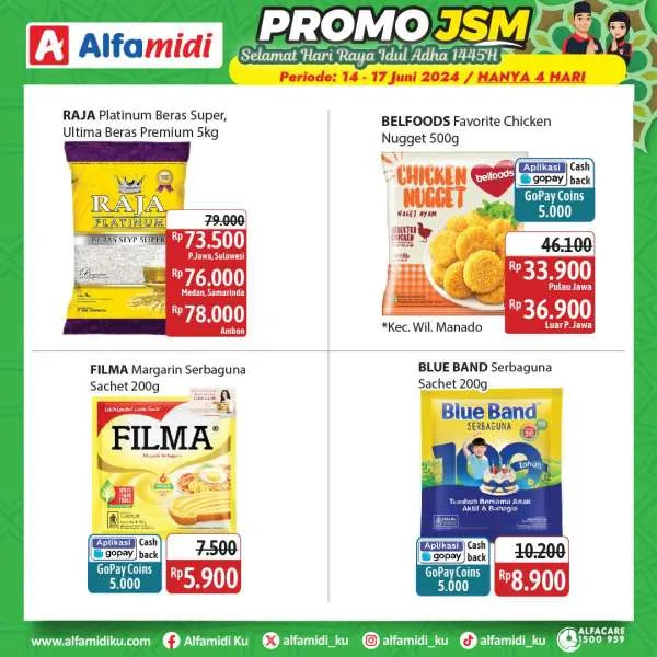 Promo JSM Alfamidi Hanya 4 Hari Spesial Idul Adha Periode 14-17 Juni 2024