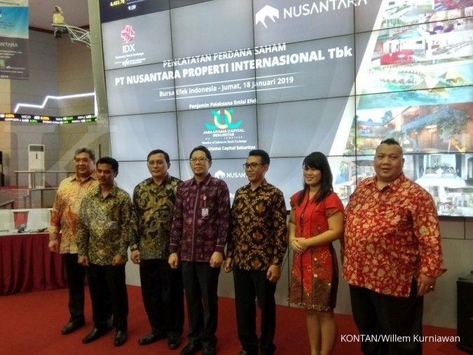 Melantai bursa, saham Nusantara Properti (NATO) melejit naik 69,90%