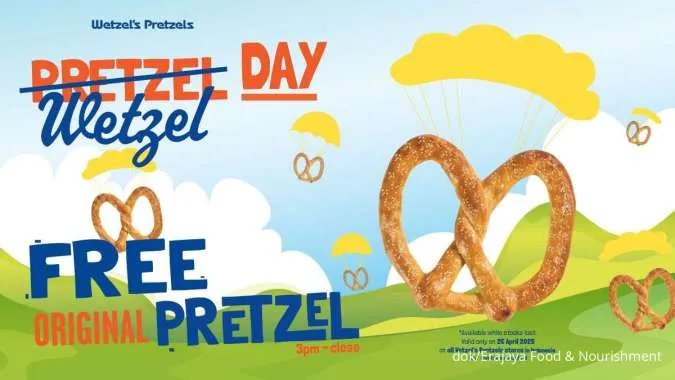 Promo Wetzel’s Pretzels, Bagi-Bagi Pretzel Gratis di Sejumlah Mal