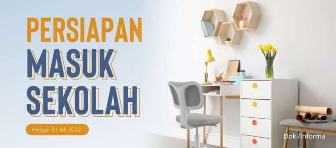 Promo Informa Back to School, Meja dan Kursi Belajar Diskon s.d 20%!