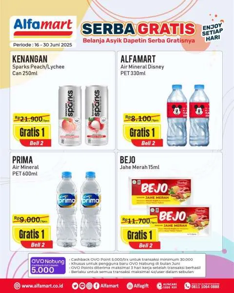 Promo Alfamart Serba Gratis Periode 16-30 Juni 2025