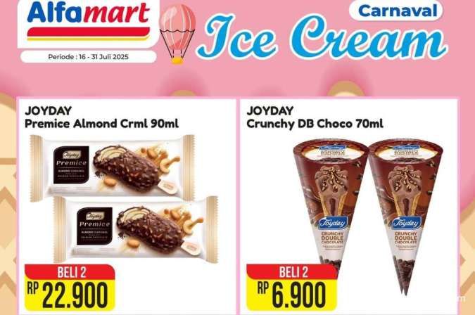 Promo Es Krim di Alfamart 30 Juli 2025, Beli 2 Rp 6.900 Berakhir Besok