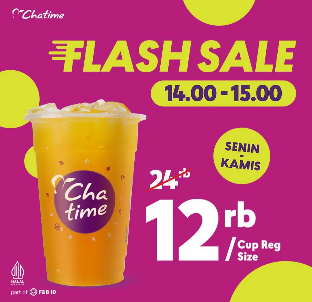 Promo Chatime Flash Sale edisi 13-16 Mei 2024