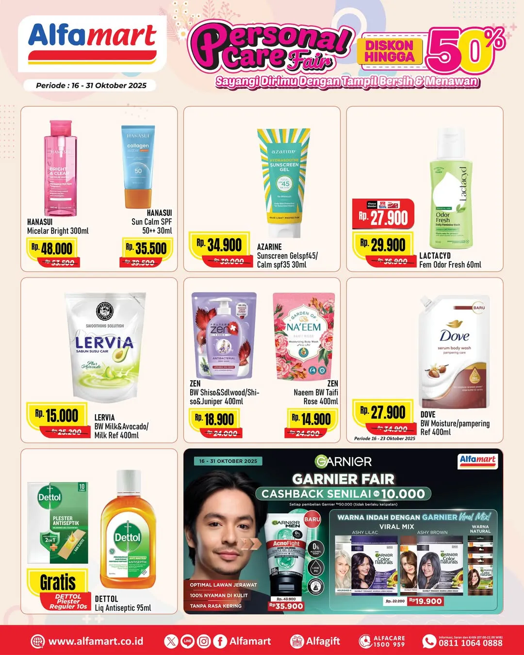 Promo Alfamart Personal Care Fair Periode 16-31 Oktober 2025