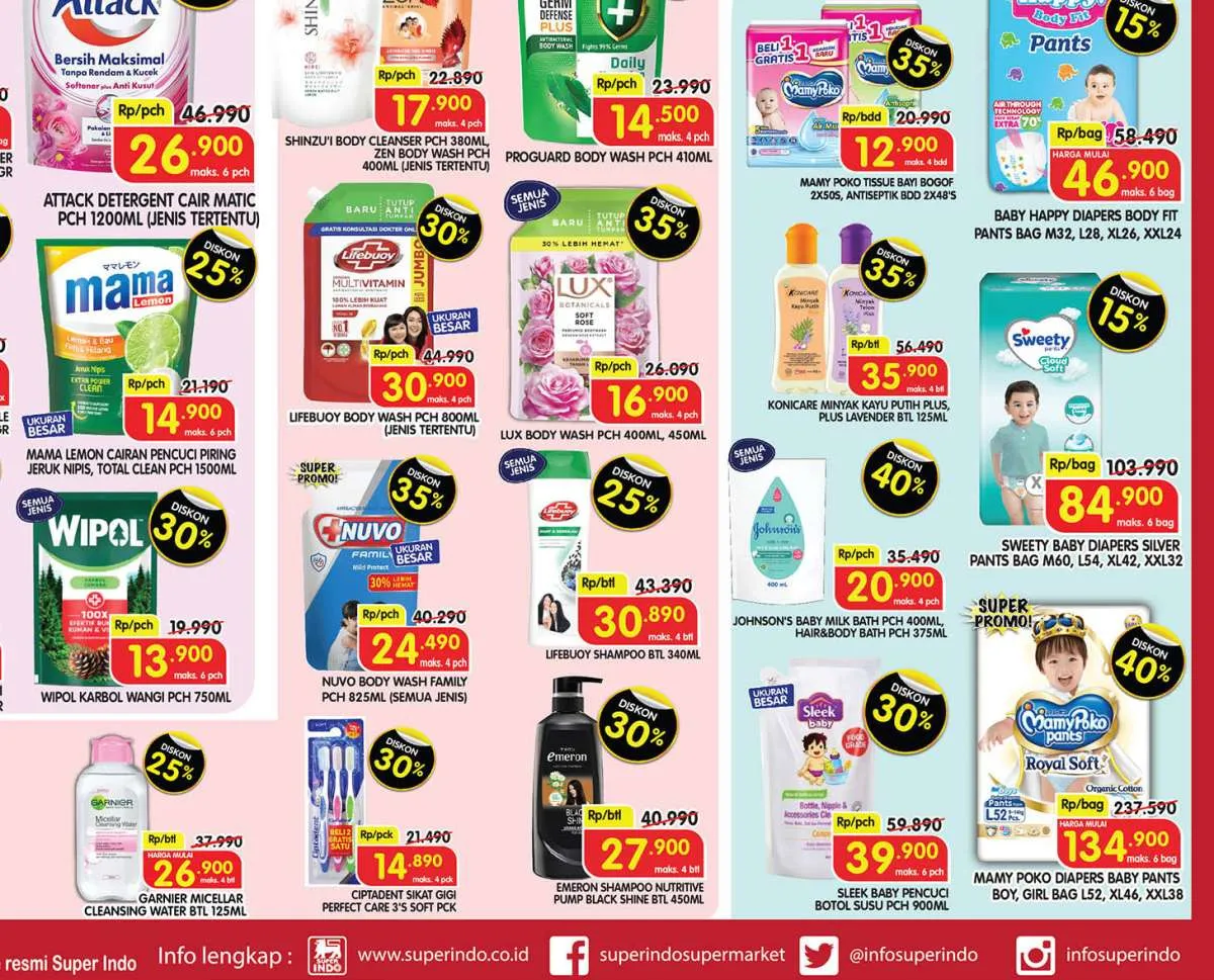 Promo JSM Superindo Berakhir 27 Juli 2025, Mamy Poko & Baby Happy Diskon Sampai 40%