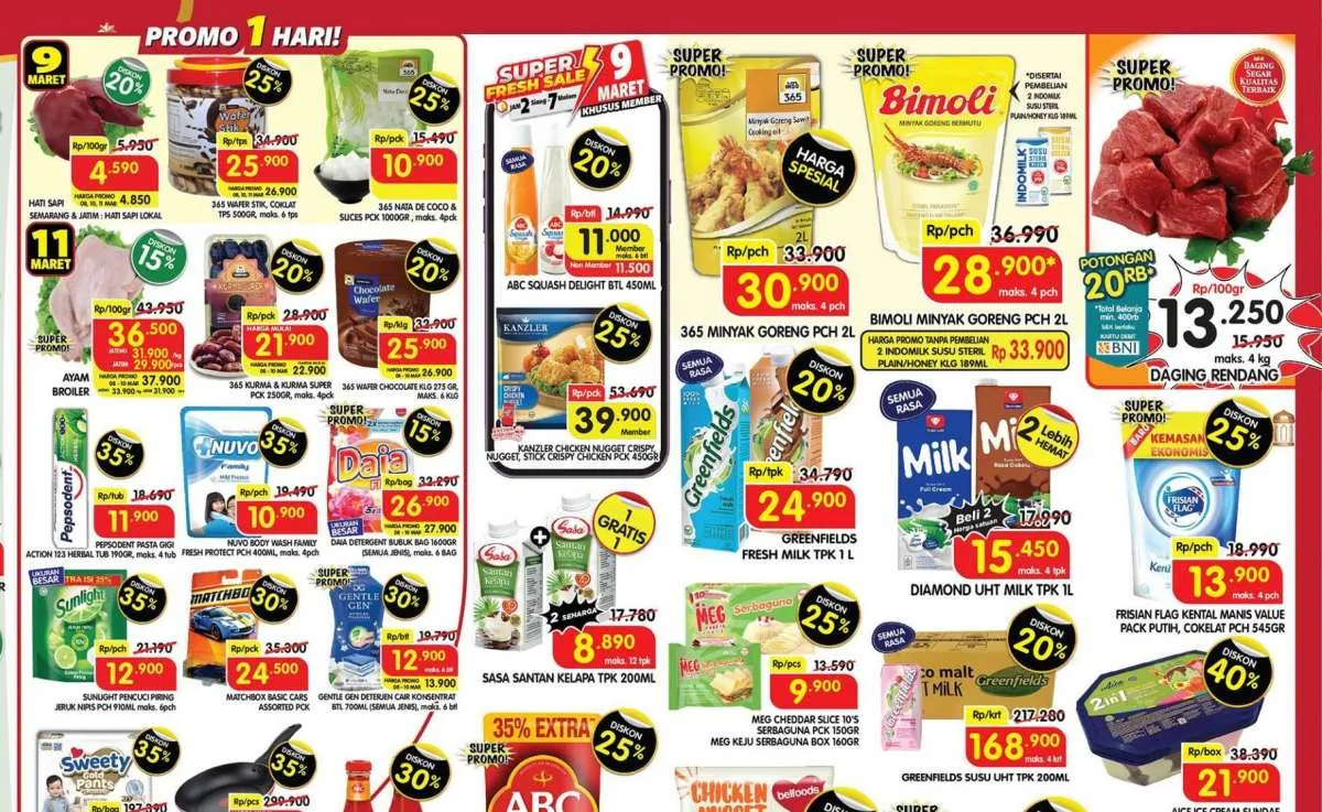 Sirup Marjan Beli 3 Lebih Murah, Cek Promo Superindo Hari Ini Periode 8-11 Maret 2024